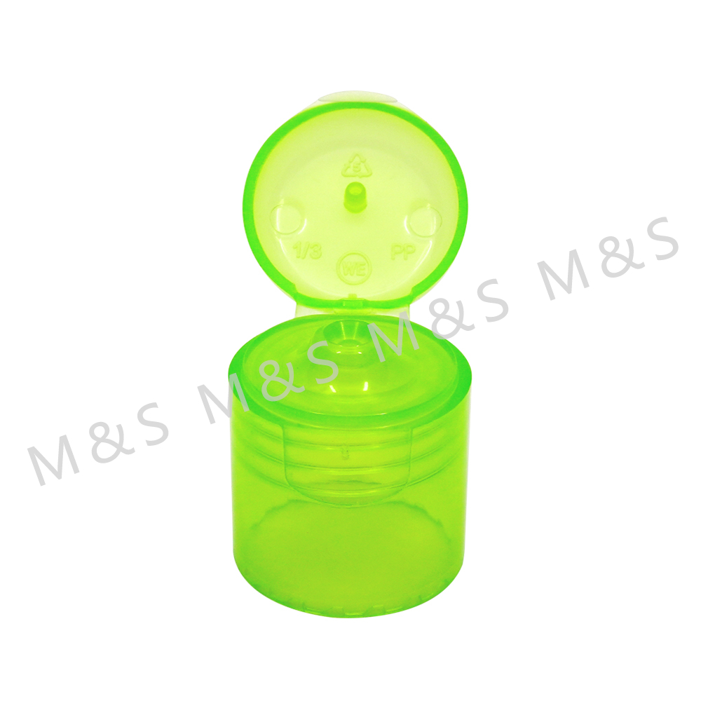 High Quality 24 410 Green Plastic Flip Top Cap for Bottle