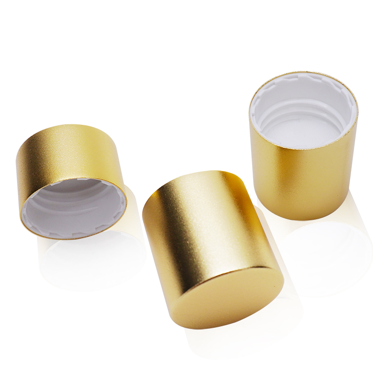 24 410 Aluminium Gold Plastic Screw Cover Lids