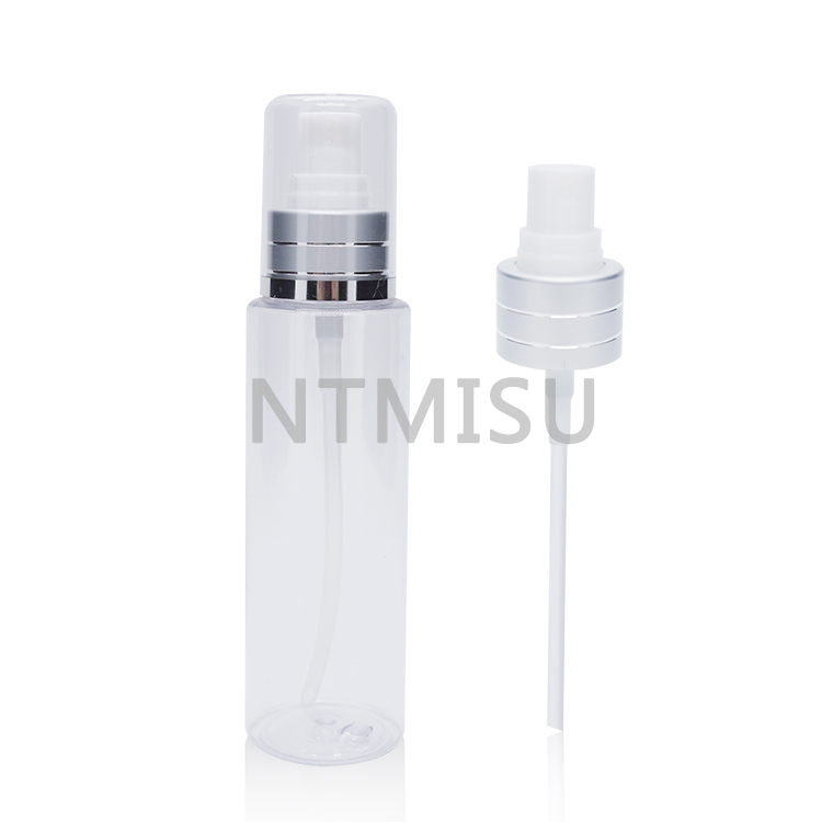  20 410 Silver Aluminum Fine Mist Sprayer with Shiny Line