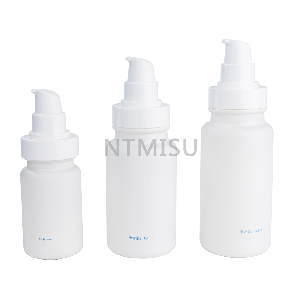 140ml White Cream Pump And Makeup Bottle