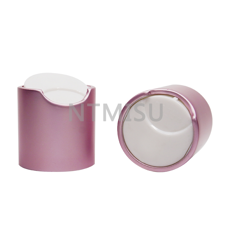 Newest Factory Luxury Matte Rose Pink 24mm Aluminum Screw Disc Top Cap