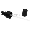 24 410 High Quality Black Cream Pump with Black Half Cap