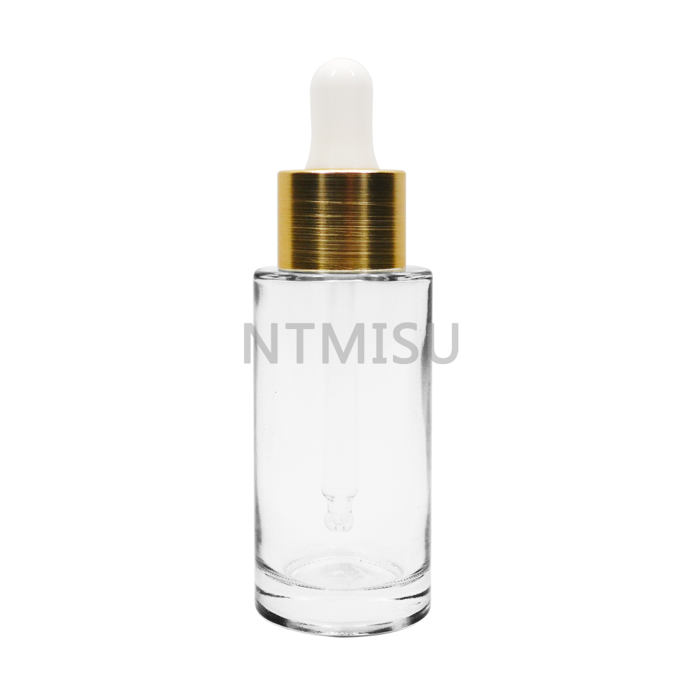 20mm Aluminium Shinny Yellow Dropper for Glass Bottle