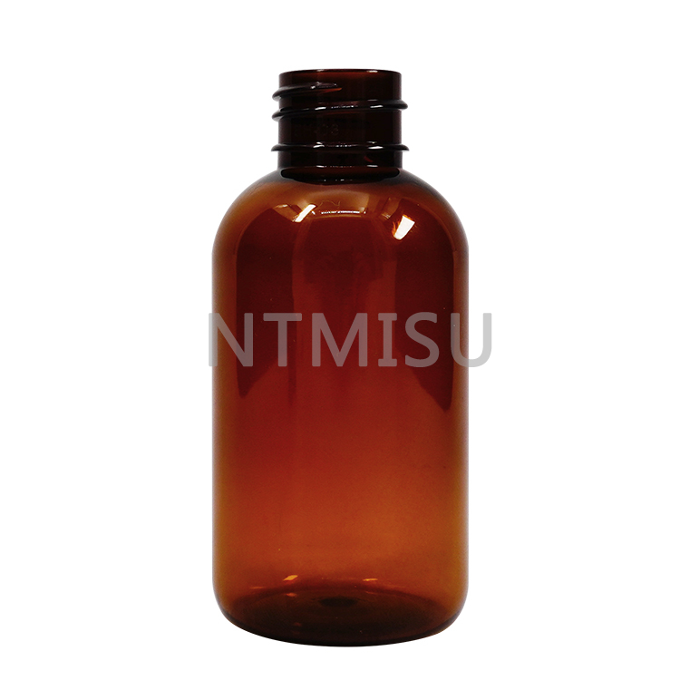 2OZ Amber Boston Round Glass Bottle with Sprayer