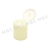 24mm Yellow Plastic Smooth Round Screw Flip Top Cap