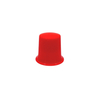 28 410 Red Mushroom Plastic Ribbed Screw Top Cap 