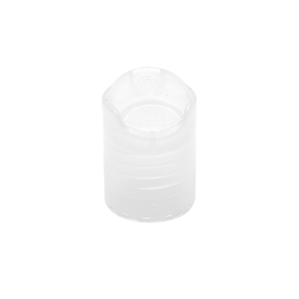 20 410 Clear Plastic Smooth Round Screw Disc Top Cap for Bottle