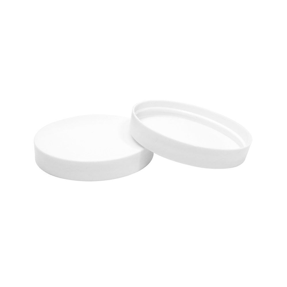 67mm White Plastic Smooth Round Screw Top Cap for Bottle