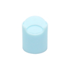 20 410 Blue Plastic Smooth Round Screw Disc Top Cap