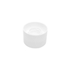 24 410 White Plastic Smooth Screw Disc Top cap for bottle