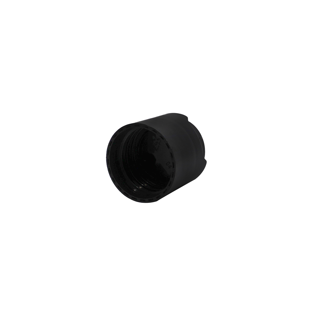 28mm Black Plastic Round Screw Disc Top Cap 