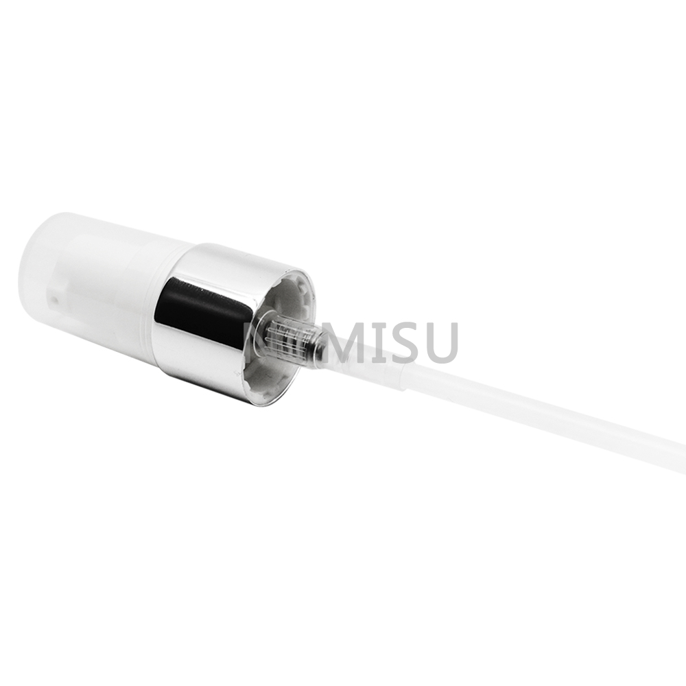 18 410 White Aluminum Half Cap Cream Pump