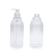 600ml Plastic Round Bottle Shampoo Bottle with Lotion Pump