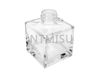Clear 50ml Empty Square Perfume Glass Bottle