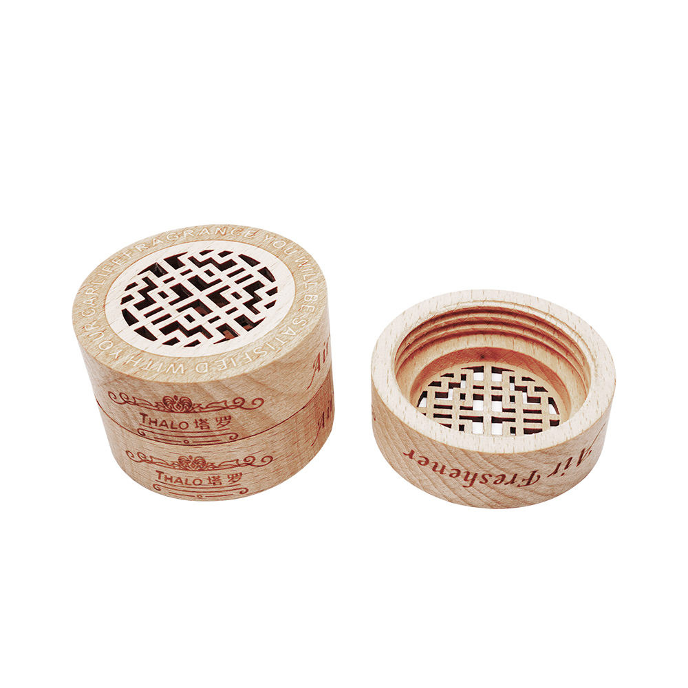 Aromatherapy Bamboo Boxes Round Lettering Wooden Box