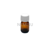 30ml 1oz Amber Glass Bottle with White Cap