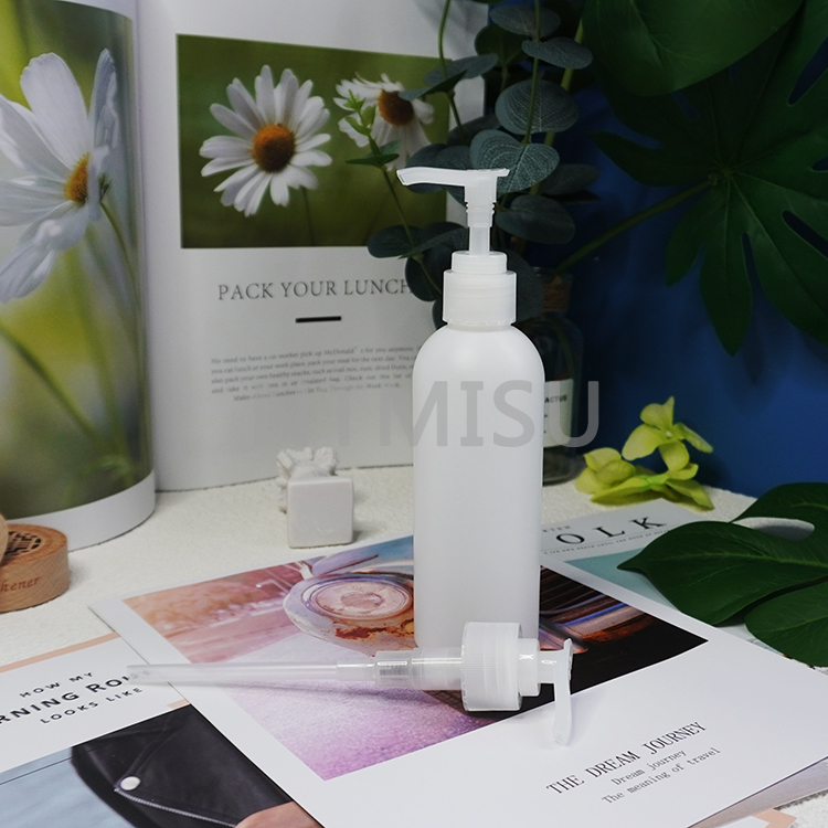 Colorless Transparent Liquid Pump Dispenser White Natural Lotion Pump For Shampoo Dispensing