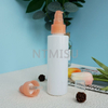 24 410 Plastic salmon-pink Treatment Pump Cream Pump for Cosmetic Packaging
