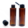 100ml Amber Cylinder Bottle with Black Flip Top Cap