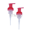 41 410 Red Translucent Plastic Foaming Soap Dispenser Foam Pump for Bottles