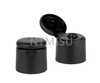 20 410 Matte Black Plastic Round Screw Flip Top Cap