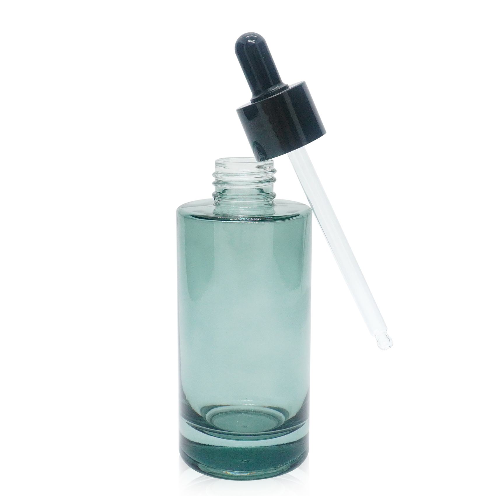100ml Green Cylinder Glass Bottle with Dropper