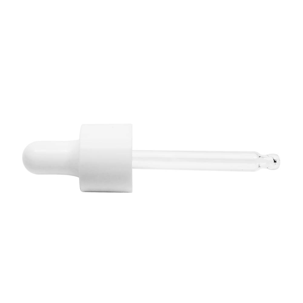 20 410 White Plastic Dropper for 30ml Glass Bottle