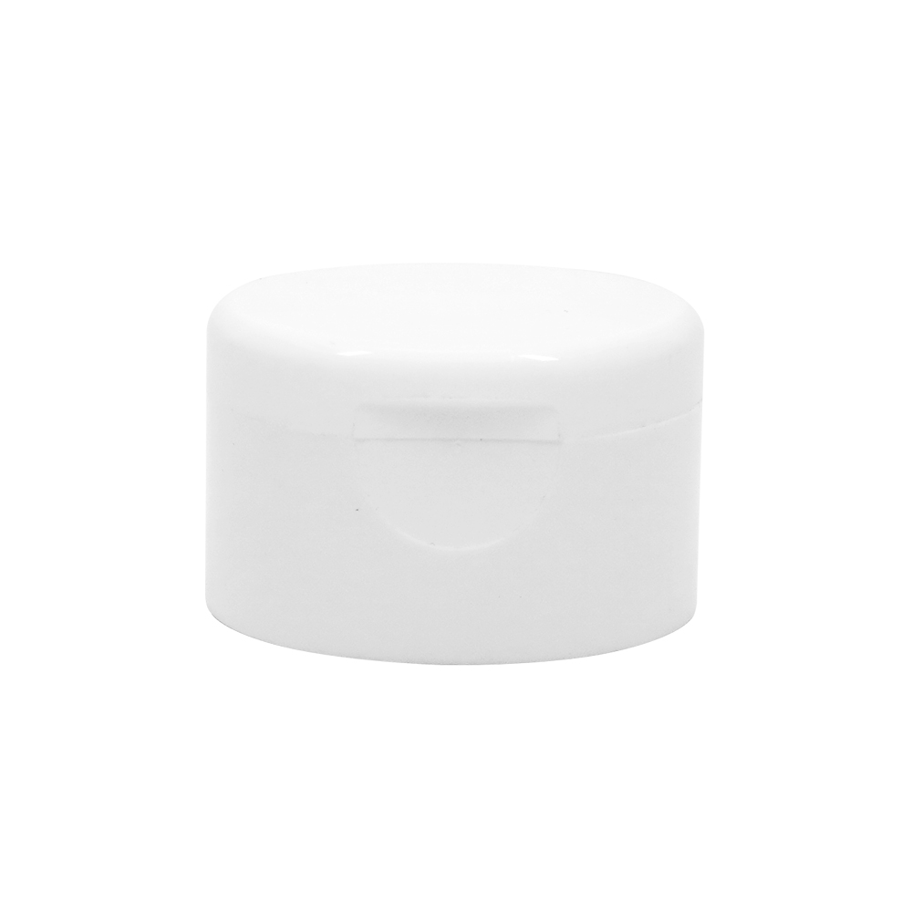 14mm Plastic Double Wall White Flip Top Cap