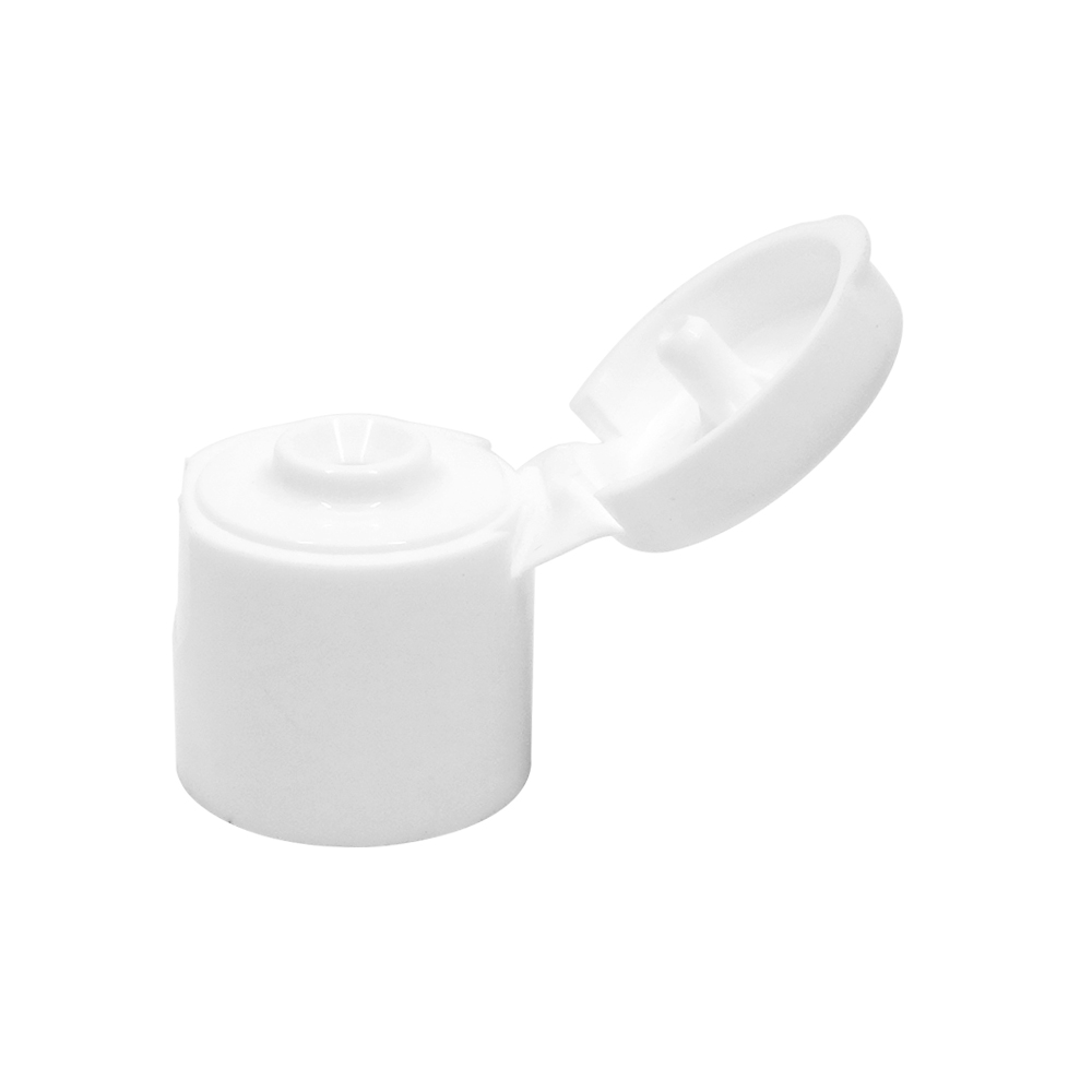 15mm Plastic White Flip Top Cap