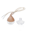 5ml Hanging Car Glass Perfume Bottle with Wooden Cap