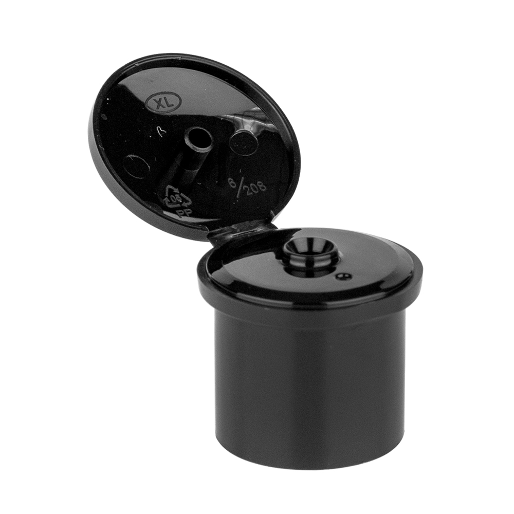 28 415 New Style Black Flip Top Cap for Bottle