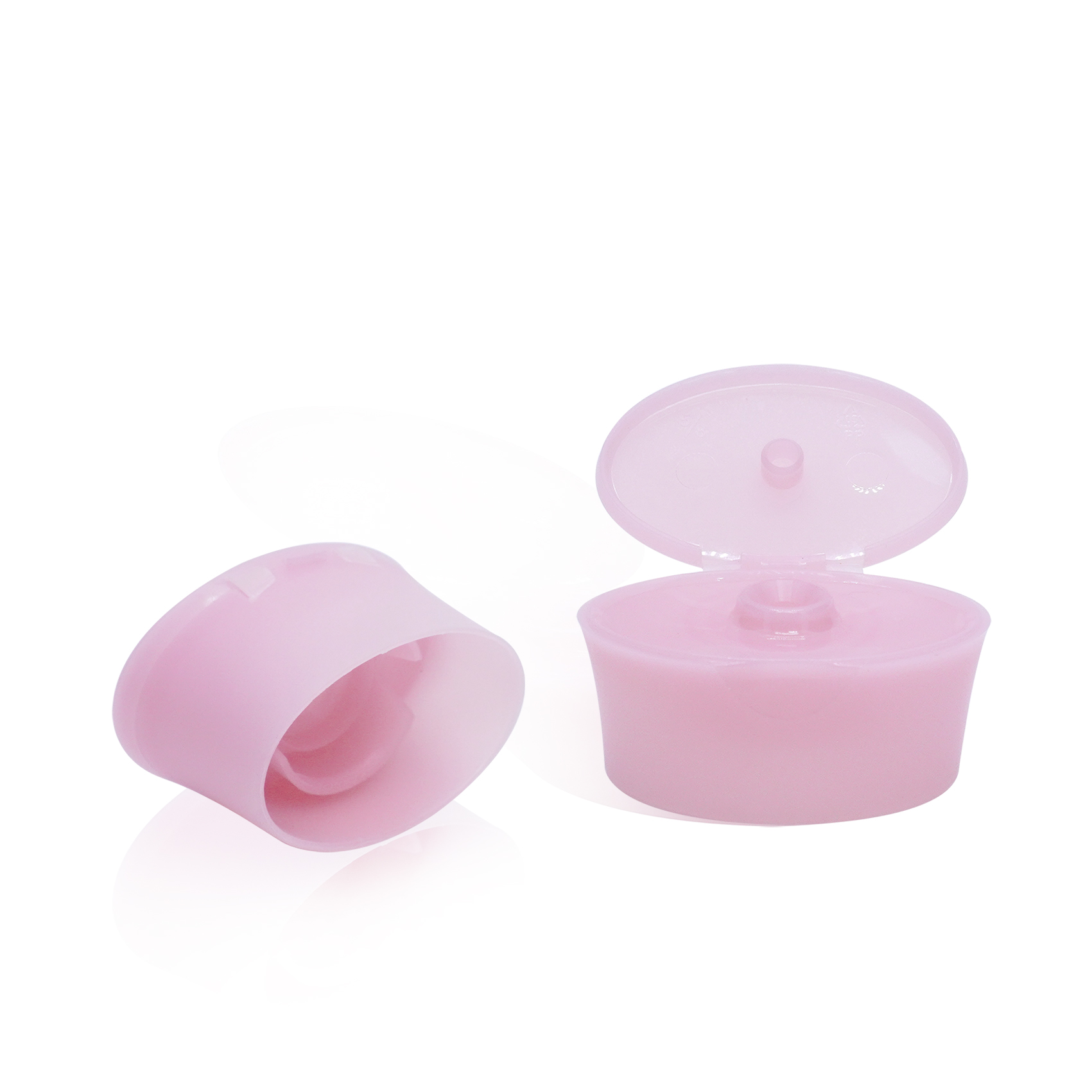 22 410 Pink Flip Top Cap for Shampoo Bottle