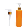 450ml Orange PET Bottle with Aluminum Lotion Pump