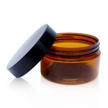 100g Amber plastic Jar with Black lid