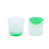 28 410 Transparent White Green Disc Top Cover PP Cap