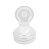 Factory Plastic Clear Flip Top Cap 28 400