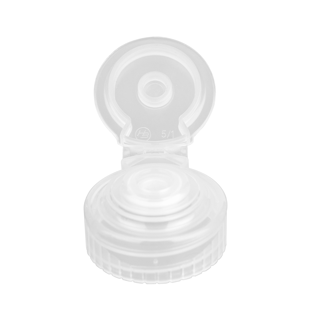 Factory Plastic Clear Flip Top Cap 28 400