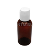 50ml 100ml Empty Amber Plastic PET Bottle for Cosmetic Packaging