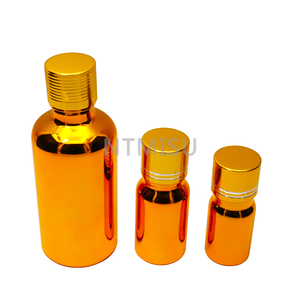 5ml 10ml 50ml Gold Glass Bottle for Essential Oil