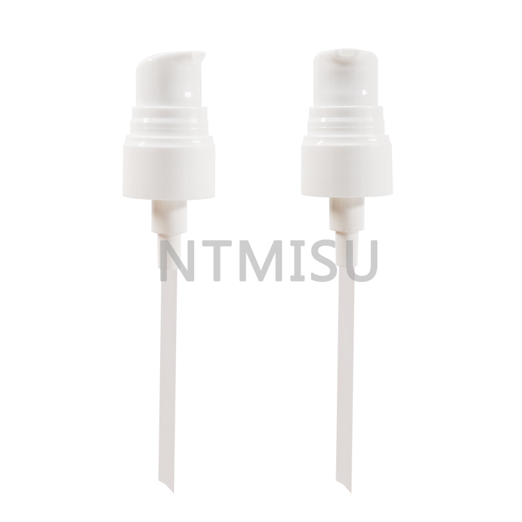  Spring External Cream Pump Treatment Pump with White Half Cover