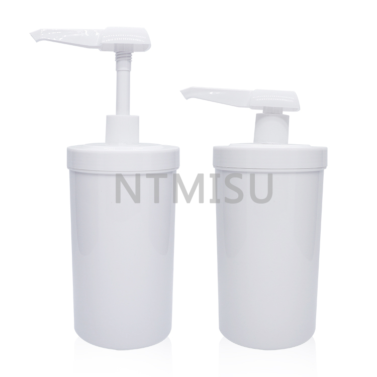 33oz 1L Jam Squeeze Bottle Food Liquid Pump