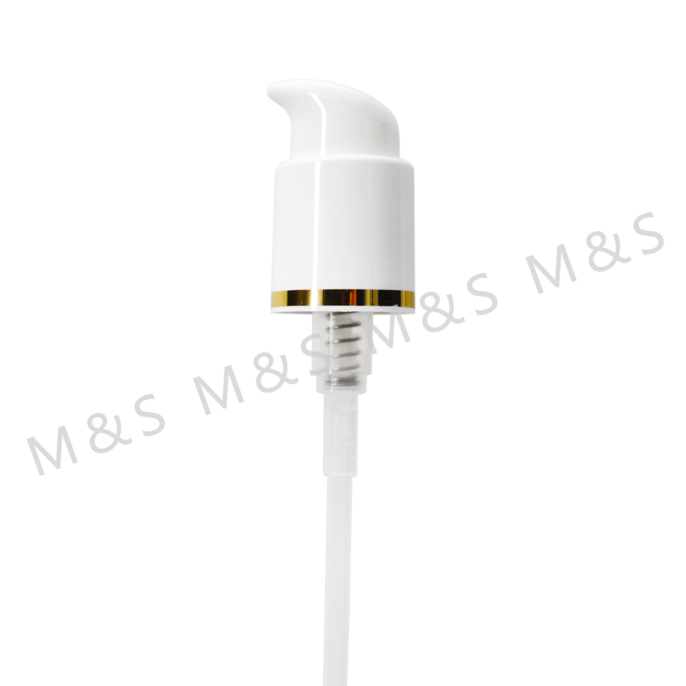 24 415 White Serum Pump for Cosmetic Packing