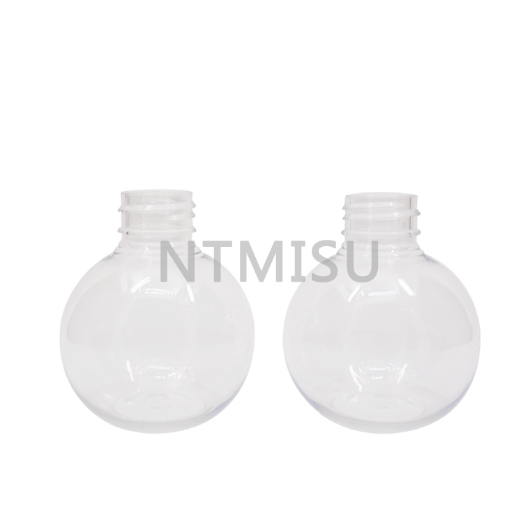 100ml Spherical Transparent PET Plastic Bottle 