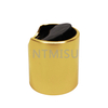 28/410 Black Disc Top Cap with Electrochemical Aluminum Matte Golden Closure