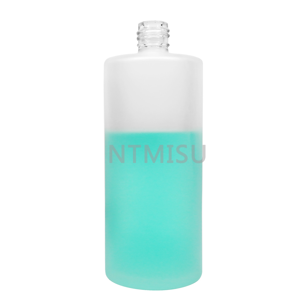 High Quality Round Transparent Clear 230ml Empty Frosted Perfume Glass Bottle