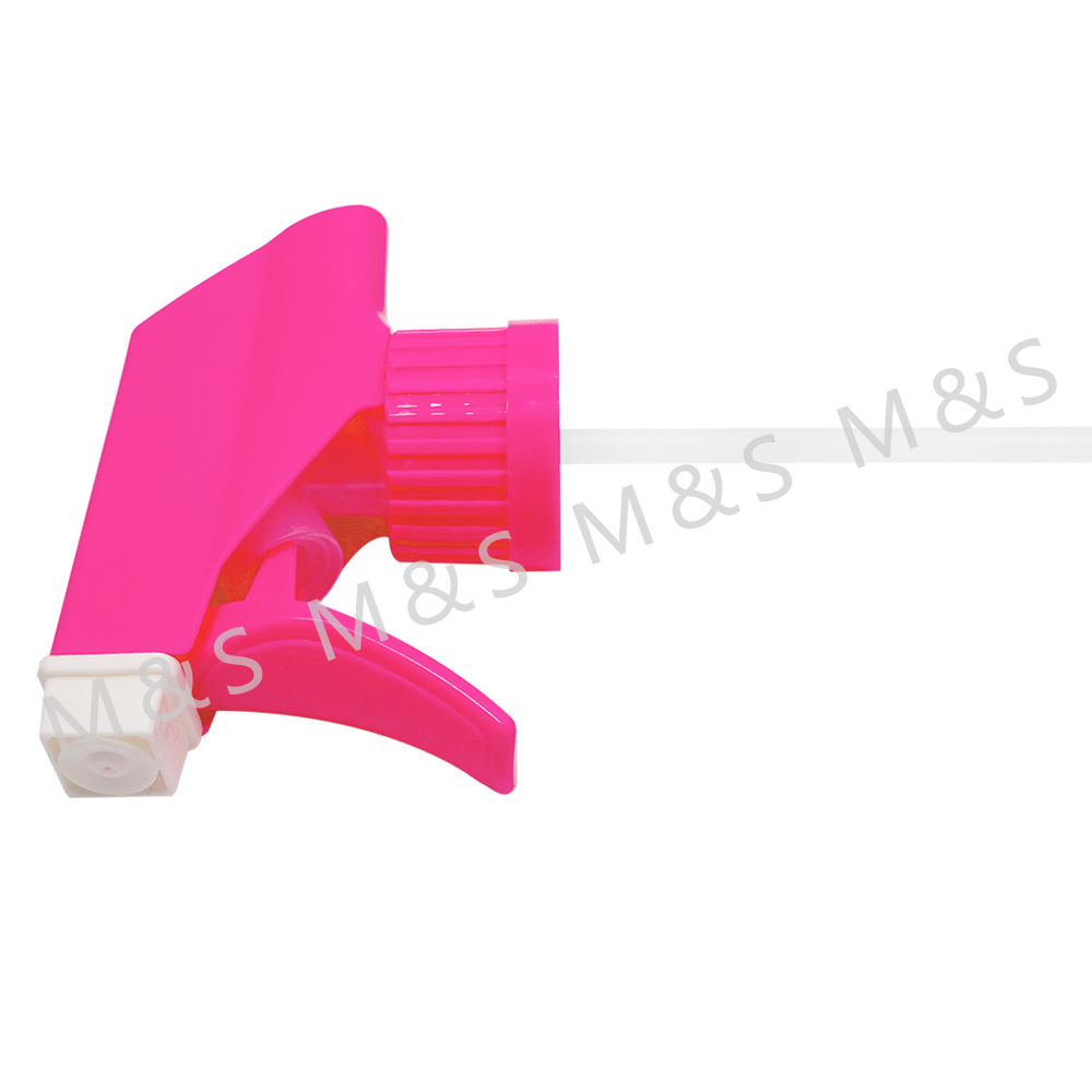 28 410 Rose Red Plastic Hand Cleaning Foam Trigger Sprayer for Kitchen Cleaning