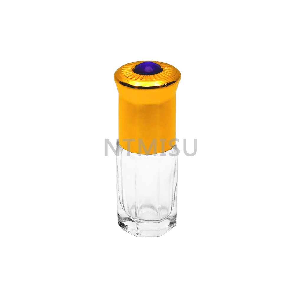 4ml Roller Ball Glass Bottle With Gold Cap
