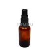 18 415 Black Serum Pump with Ribbed Surface for Bottle