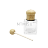 9ml Empty Car Perfume Glass Bottle And Wood Cover with Metal Button