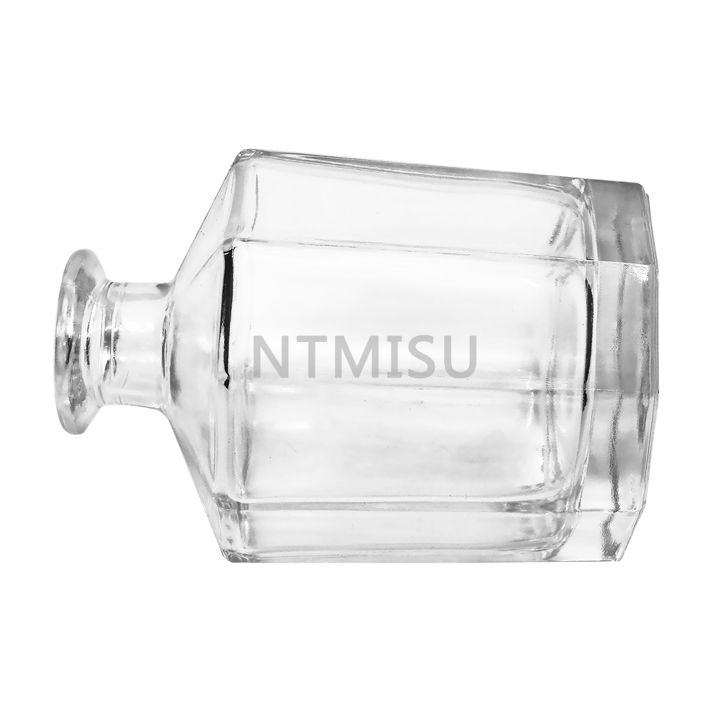 Irregular Shape Clear 300ml Empty Perfume Glass Bottle
